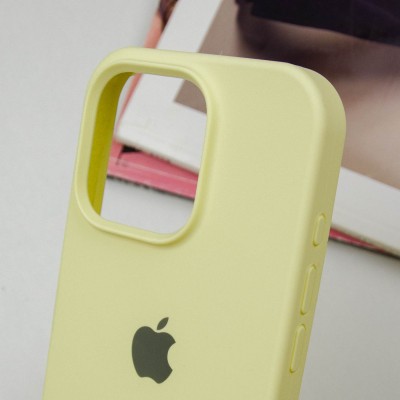 Чохол Silicone Case Full Protective (AA) для Apple iPhone 16 Pro (6.3") Жовтий / Mellow Yellow Чохол Silicone Case Full Protective (AA) для Apple iPhone 16 Pro (6.3") Жовтий / Mellow Yellow