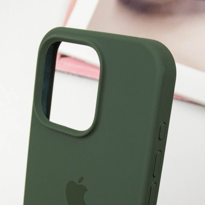 Чохол Silicone Case Full Protective (AA) для Apple iPhone 16 Pro (6.3") Зелений / Cyprus Green Чохол Silicone Case Full Protective (AA) для Apple iPhone 16 Pro (6.3") Зелений / Cyprus Green