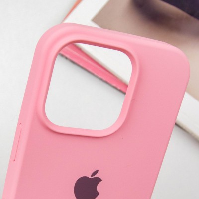 Чохол Silicone Case Full Protective (AA) для Apple iPhone 16 Pro (6.3") Рожевий / Light pink Чохол Silicone Case Full Protective (AA) для Apple iPhone 16 Pro (6.3") Рожевий / Light pink