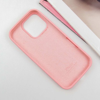 Чохол Silicone Case Full Protective (AA) для Apple iPhone 16 Pro (6.3") Рожевий / Pink Чохол Silicone Case Full Protective (AA) для Apple iPhone 16 Pro (6.3") Рожевий / Pink