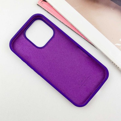 Чохол Silicone Case Full Protective (AA) для Apple iPhone 16 Pro (6.3") Фіолетовий / Ultra Violet Чохол Silicone Case Full Protective (AA) для Apple iPhone 16 Pro (6.3") Фіолетовий / Ultra Violet