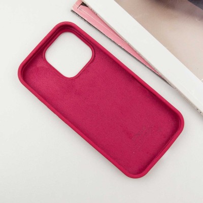 Чохол Silicone Case Full Protective (AA) для Apple iPhone 16 Pro (6.3") Червоний / Rose Red Чохол Silicone Case Full Protective (AA) для Apple iPhone 16 Pro (6.3") Червоний / Rose Red