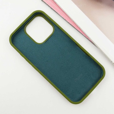 Чохол Silicone Case Full Protective (AA) для Apple iPhone 16 Pro Max (6.9") Зелений / Dark Olive Чохол Silicone Case Full Protective (AA) для Apple iPhone 16 Pro Max (6.9") Зелений / Dark Olive