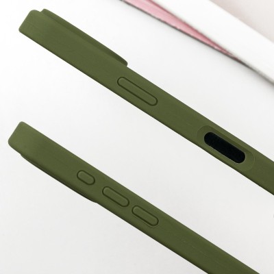 Чохол Silicone Case Full Protective (AA) для Apple iPhone 16 Pro Max (6.9") Зелений / Dark Olive Чохол Silicone Case Full Protective (AA) для Apple iPhone 16 Pro Max (6.9") Зелений / Dark Olive