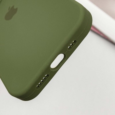 Чохол Silicone Case Full Protective (AA) для Apple iPhone 16 Pro Max (6.9") Зелений / Dark Olive Чохол Silicone Case Full Protective (AA) для Apple iPhone 16 Pro Max (6.9") Зелений / Dark Olive