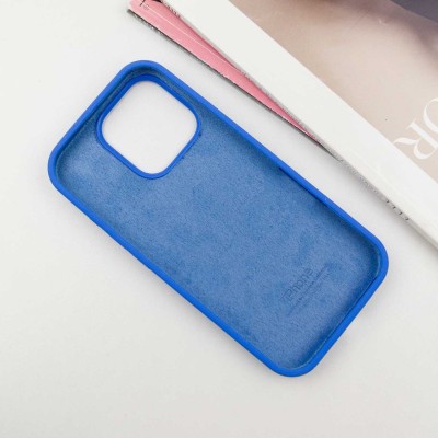 Чохол Silicone Case Full Protective (AA) для Apple iPhone 16 Pro Max (6.9") Синій / Capri Blue Чохол Silicone Case Full Protective (AA) для Apple iPhone 16 Pro Max (6.9") Синій / Capri Blue