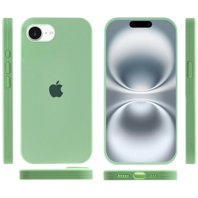 Чохол Silicone Case Full Protective (AA) для Apple iPhone 16e (6.1") Зелений / Pistachio Чохол Silicone Case Full Protective (AA) для Apple iPhone 16e (6.1") Зелений / Pistachio