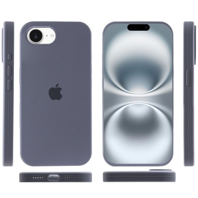 Чохол Silicone Case Full Protective (AA) для Apple iPhone 16e (6.1") Сірий / Lavender Gray Чохол Silicone Case Full Protective (AA) для Apple iPhone 16e (6.1") Сірий / Lavender Gray