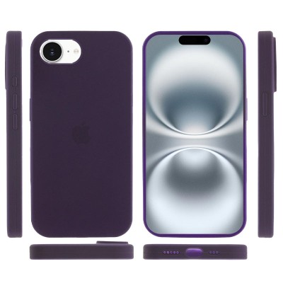 Чохол Silicone Case Full Protective (AA) для Apple iPhone 16e (6.1") Фіолетовий / Elderberry Чохол Silicone Case Full Protective (AA) для Apple iPhone 16e (6.1") Фіолетовий / Elderberry