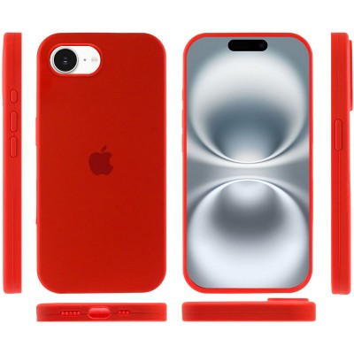 Чохол Silicone Case Full Protective (AA) для Apple iPhone 16e (6.1") Червоний / Red