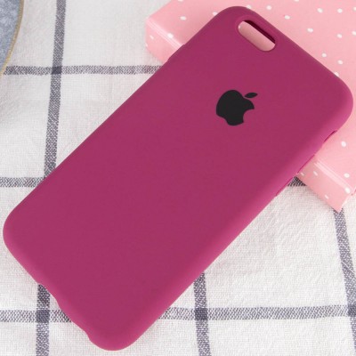 Чохол Silicone Case Full Protective (AA) для Apple iPhone 6/6s (4.7") Бордовий / Maroon Чохол Silicone Case Full Protective (AA) для Apple iPhone 6/6s (4.7") Бордовий / Maroon