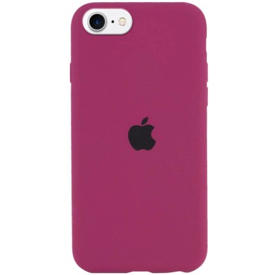 Чохол Silicone Case Full Protective (AA) для Apple iPhone SE (2020) Бордовий / Maroon Чохол Silicone Case Full Protective (AA) для Apple iPhone SE (2020) Бордовий / Maroon