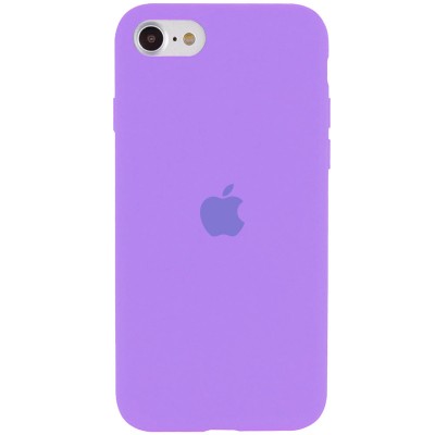 Чохол Silicone Case Full Protective (AA) для Apple iPhone SE (2020) Бузковий / Dasheen Чохол Silicone Case Full Protective (AA) для Apple iPhone SE (2020) Бузковий / Dasheen