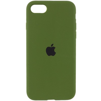 Чохол Silicone Case Full Protective (AA) для Apple iPhone SE (2020) Зелений / Dark Olive Чохол Silicone Case Full Protective (AA) для Apple iPhone SE (2020) Зелений / Dark Olive