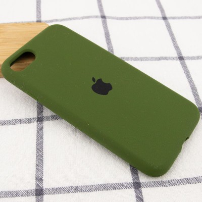 Чохол Silicone Case Full Protective (AA) для Apple iPhone SE (2020) Зелений / Dark Olive Чохол Silicone Case Full Protective (AA) для Apple iPhone SE (2020) Зелений / Dark Olive