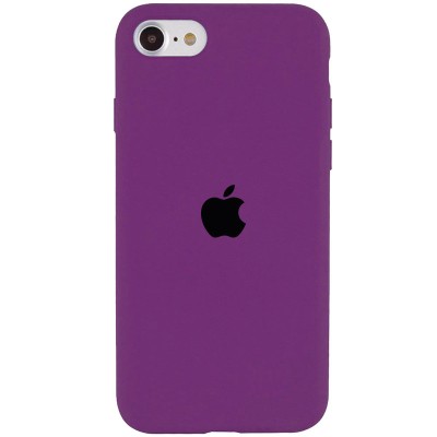 Чохол Silicone Case Full Protective (AA) для Apple iPhone SE (2020) Фіолетовий / Grape Чохол Silicone Case Full Protective (AA) для Apple iPhone SE (2020) Фіолетовий / Grape