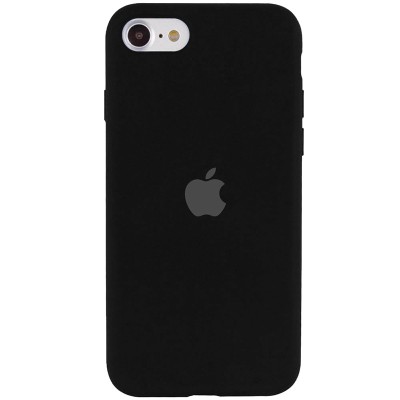 Чохол Silicone Case Full Protective (AA) для Apple iPhone SE (2020) Чорний / Black Чохол Silicone Case Full Protective (AA) для Apple iPhone SE (2020) Чорний / Black