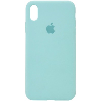 Чохол Silicone Case Full Protective (AA) для Apple iPhone X (5.8") / XS (5.8") Бірюзовий / Swimming pool Чохол Silicone Case Full Protective (AA) для Apple iPhone X (5.8") / XS (5.8") Бірюзовий / Swimming pool