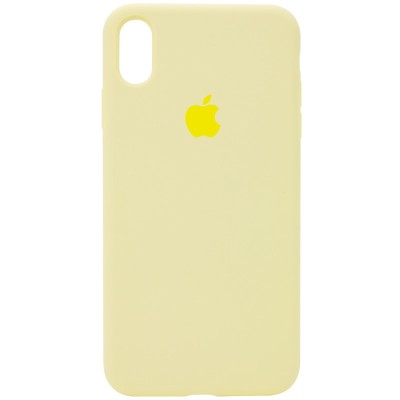 Чохол Silicone Case Full Protective (AA) для Apple iPhone X (5.8") / XS (5.8") Жовтий / Mellow Yellow Чохол Silicone Case Full Protective (AA) для Apple iPhone X (5.8") / XS (5.8") Жовтий / Mellow Yellow