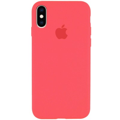 Чохол Silicone Case Full Protective (AA) для Apple iPhone X (5.8") / XS (5.8") Кавуновий / Watermelon red Чохол Silicone Case Full Protective (AA) для Apple iPhone X (5.8") / XS (5.8") Кавуновий / Watermelon red