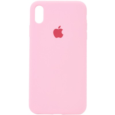 Чохол Silicone Case Full Protective (AA) для Apple iPhone X (5.8") / XS (5.8") Рожевий / Light pink Чохол Silicone Case Full Protective (AA) для Apple iPhone X (5.8") / XS (5.8") Рожевий / Light pink