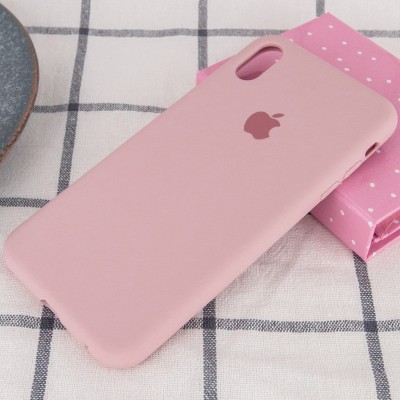 Чохол Silicone Case Full Protective (AA) для Apple iPhone X (5.8") / XS (5.8") Рожевий / Pink Sand Чохол Silicone Case Full Protective (AA) для Apple iPhone X (5.8") / XS (5.8") Рожевий / Pink Sand