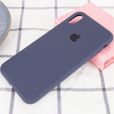 Чохол Silicone Case Full Protective (AA) для Apple iPhone X (5.8") / XS (5.8") Темний Синій / Midnight Blue Чохол Silicone Case Full Protective (AA) для Apple iPhone X (5.8") / XS (5.8") Темний Синій / Midnight Blue