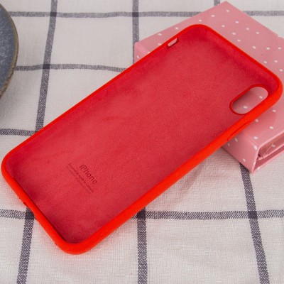 Чохол Silicone Case Full Protective (AA) для Apple iPhone X (5.8") / XS (5.8") Червоний / Red Чохол Silicone Case Full Protective (AA) для Apple iPhone X (5.8") / XS (5.8") Червоний / Red