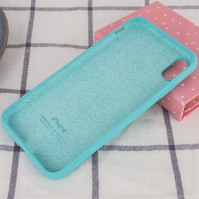 Чохол Silicone Case Full Protective (AA) для Apple iPhone XR (6.1") Бірюзовий / Marine Green Чохол Silicone Case Full Protective (AA) для Apple iPhone XR (6.1") Бірюзовий / Marine Green