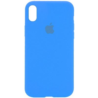 Чохол Silicone Case Full Protective (AA) для Apple iPhone XR (6.1") Блакитний / Blue Чохол Silicone Case Full Protective (AA) для Apple iPhone XR (6.1") Блакитний / Blue