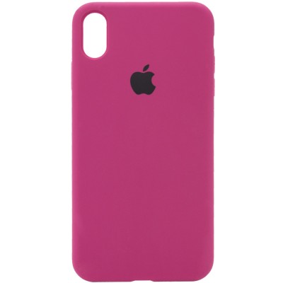 Чохол Silicone Case Full Protective (AA) для Apple iPhone XR (6.1") Бордовий / Maroon Чохол Silicone Case Full Protective (AA) для Apple iPhone XR (6.1") Бордовий / Maroon