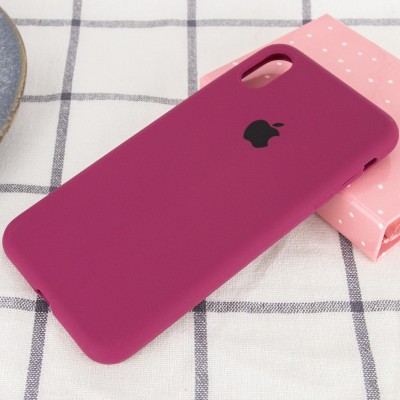 Чохол Silicone Case Full Protective (AA) для Apple iPhone XR (6.1") Бордовий / Maroon Чохол Silicone Case Full Protective (AA) для Apple iPhone XR (6.1") Бордовий / Maroon