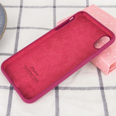 Чохол Silicone Case Full Protective (AA) для Apple iPhone XR (6.1") Бордовий / Maroon Чохол Silicone Case Full Protective (AA) для Apple iPhone XR (6.1") Бордовий / Maroon