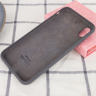 Чохол Silicone Case Full Protective (AA) для Apple iPhone XR (6.1") Сірий / Dark Grey Чохол Silicone Case Full Protective (AA) для Apple iPhone XR (6.1") Сірий / Dark Grey