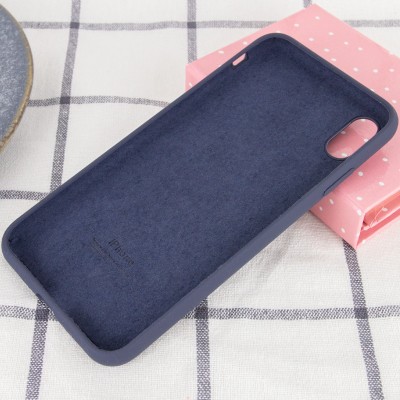 Чохол Silicone Case Full Protective (AA) для Apple iPhone XR (6.1") Темний Синій / Midnight Blue