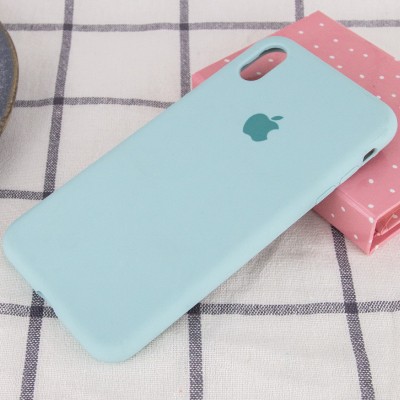 Чохол Silicone Case Full Protective (AA) для Apple iPhone XS Max (6.5") Бірюзовий / Turquoise Чохол Silicone Case Full Protective (AA) для Apple iPhone XS Max (6.5") Бірюзовий / Turquoise