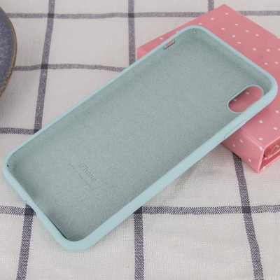 Чохол Silicone Case Full Protective (AA) для Apple iPhone XS Max (6.5") Бірюзовий / Turquoise Чохол Silicone Case Full Protective (AA) для Apple iPhone XS Max (6.5") Бірюзовий / Turquoise