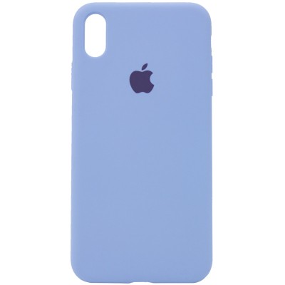 Чохол Silicone Case Full Protective (AA) для Apple iPhone XS Max (6.5") Блакитний / Lilac Blue Чохол Silicone Case Full Protective (AA) для Apple iPhone XS Max (6.5") Блакитний / Lilac Blue
