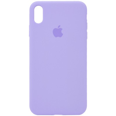 Чохол Silicone Case Full Protective (AA) для Apple iPhone XS Max (6.5") Бузковий / Dasheen Чохол Silicone Case Full Protective (AA) для Apple iPhone XS Max (6.5") Бузковий / Dasheen