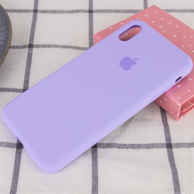 Чохол Silicone Case Full Protective (AA) для Apple iPhone XS Max (6.5") Бузковий / Dasheen Чохол Silicone Case Full Protective (AA) для Apple iPhone XS Max (6.5") Бузковий / Dasheen