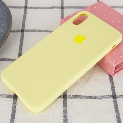Чохол Silicone Case Full Protective (AA) для Apple iPhone XS Max (6.5") Жовтий / Mellow Yellow Чохол Silicone Case Full Protective (AA) для Apple iPhone XS Max (6.5") Жовтий / Mellow Yellow