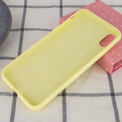 Чохол Silicone Case Full Protective (AA) для Apple iPhone XS Max (6.5") Жовтий / Mellow Yellow Чохол Silicone Case Full Protective (AA) для Apple iPhone XS Max (6.5") Жовтий / Mellow Yellow
