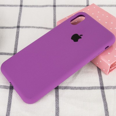 Чохол Silicone Case Full Protective (AA) для Apple iPhone XS Max (6.5") Фіолетовий / Grape Чохол Silicone Case Full Protective (AA) для Apple iPhone XS Max (6.5") Фіолетовий / Grape