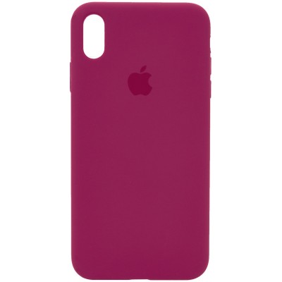 Чохол Silicone Case Full Protective (AA) для Apple iPhone XS Max (6.5") Червоний / Rose Red Чохол Silicone Case Full Protective (AA) для Apple iPhone XS Max (6.5") Червоний / Rose Red