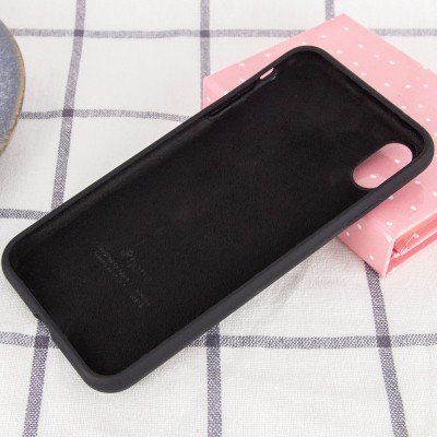 Чохол Silicone Case Full Protective (AA) для Apple iPhone XS Max (6.5") Чорний / Black Чохол Silicone Case Full Protective (AA) для Apple iPhone XS Max (6.5") Чорний / Black