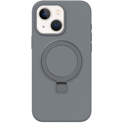 Чохол Silicone Case Full Protective NO LOGO with Ring для Apple iPhone 13 / 14 (6.1") Grey Чохол Silicone Case Full Protective NO LOGO with Ring для Apple iPhone 13 / 14 (6.1") Grey