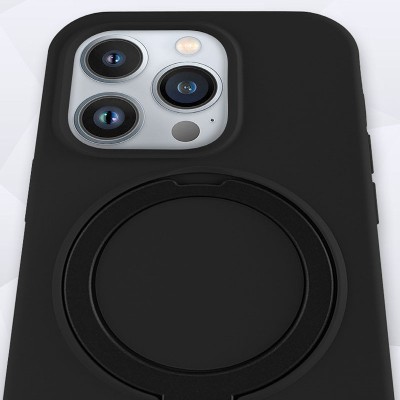 Чохол Silicone Case Full Protective NO LOGO with Ring для Apple iPhone 13 Pro Max (6.7") Black Чохол Silicone Case Full Protective NO LOGO with Ring для Apple iPhone 13 Pro Max (6.7") Black