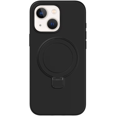 Чохол Silicone Case Full Protective NO LOGO with Ring для Apple iPhone 15 (6.1") Black Чохол Silicone Case Full Protective NO LOGO with Ring для Apple iPhone 15 (6.1") Black