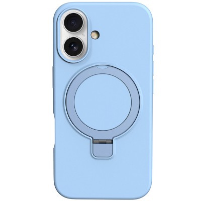 Чохол Silicone Case Full Protective NO LOGO with Ring для Apple iPhone 16 (6.1") Blue Чохол Silicone Case Full Protective NO LOGO with Ring для Apple iPhone 16 (6.1") Blue