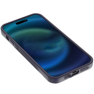Чохол Silicone Case Full Protective NO LOGO with Ring для Apple iPhone 16 Plus (6.7") Purple
